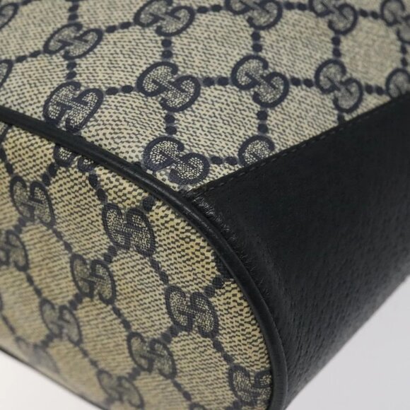 GUCCI GG Supreme Sherry Line Shoulder Bag PVC Navy Red 41 02 034 Auth 116512 - Picture 4 of 16